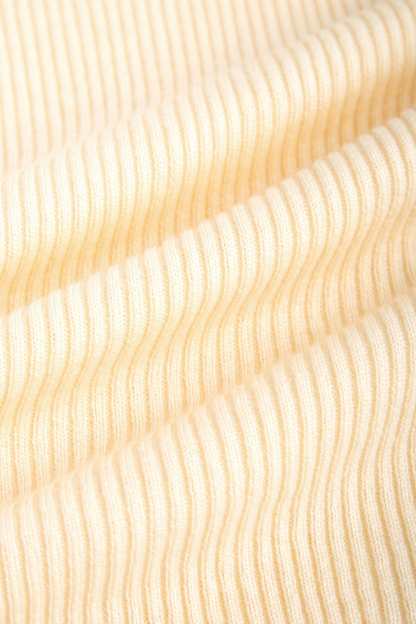 Solid Beige Premium Wool Turtleneck Sweater