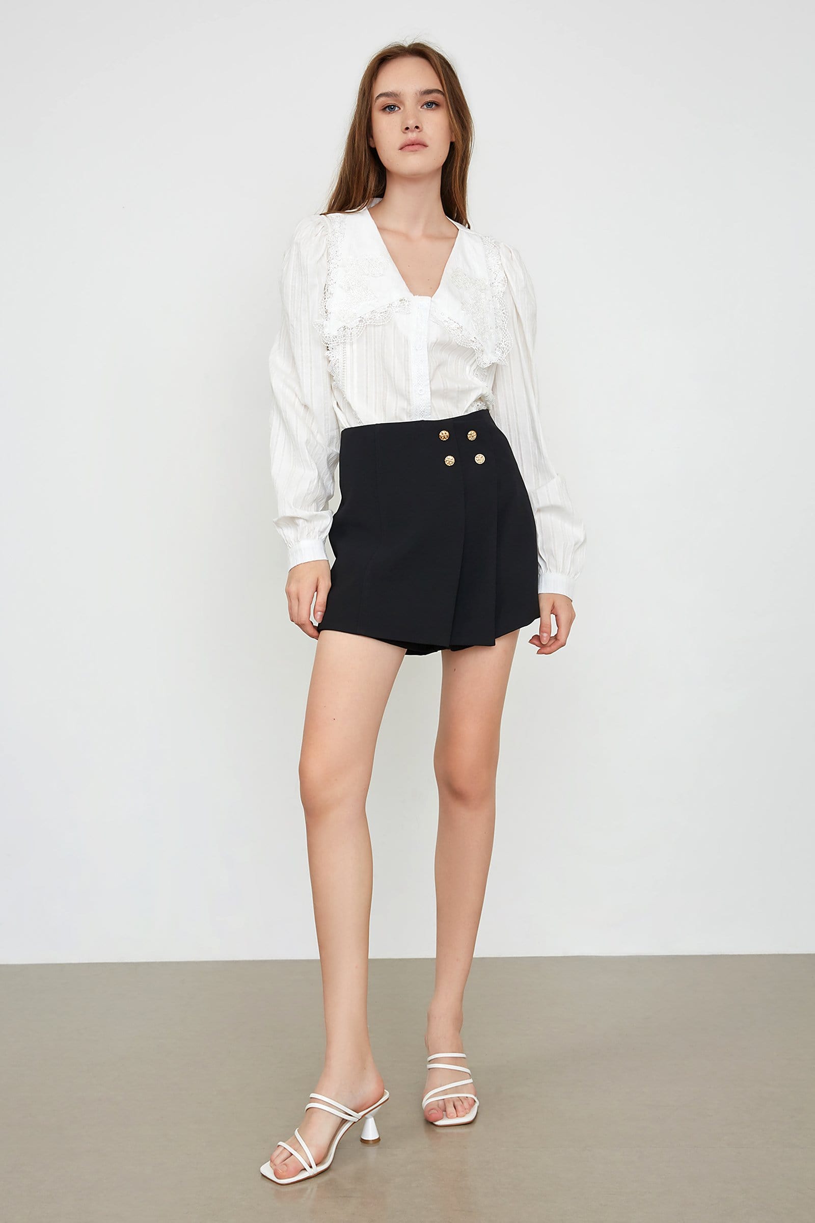 Brystol Black Asymmetrical Skirt