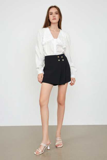 Brystol Black Asymmetrical Skirt