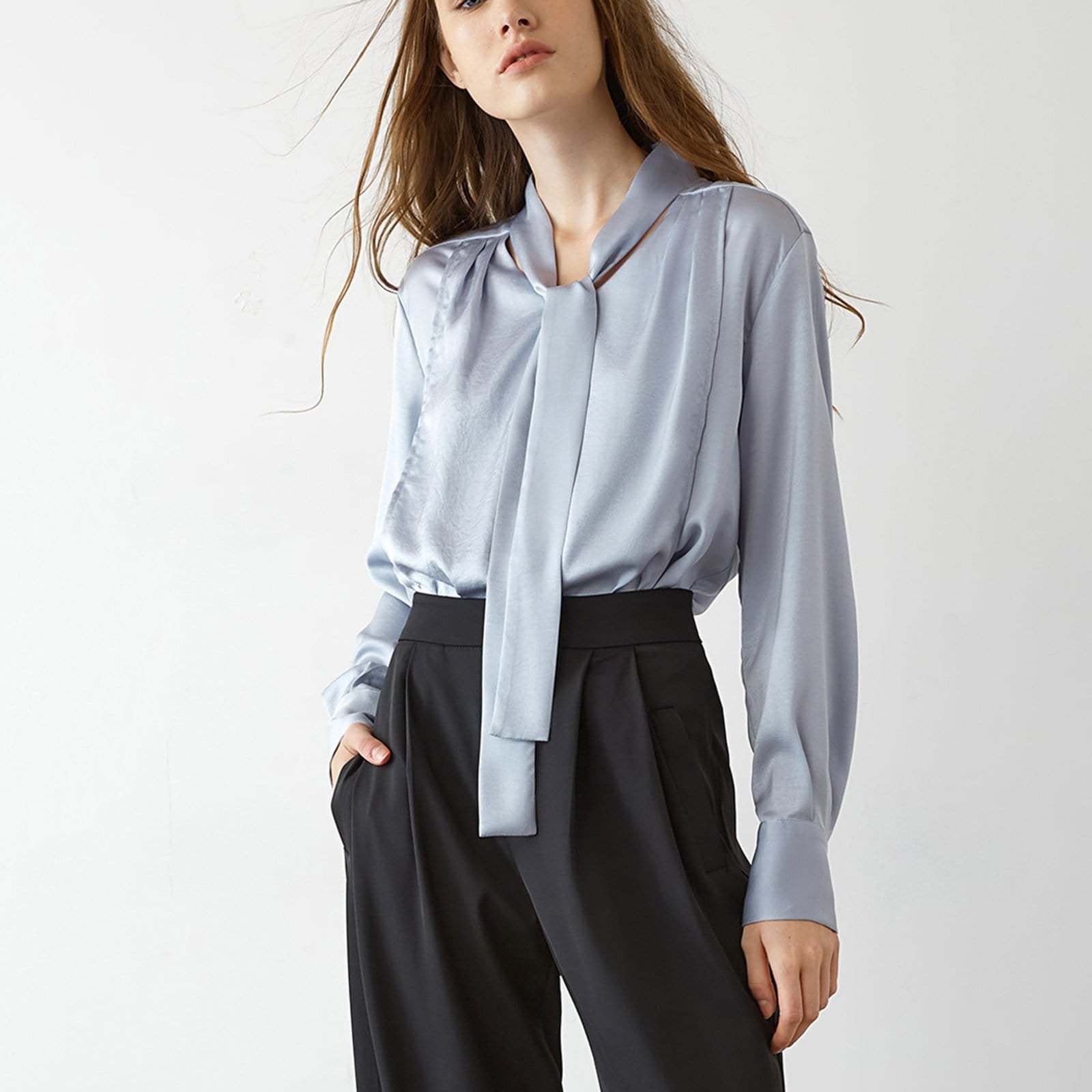 Eleni Cornflower Tie Shirt