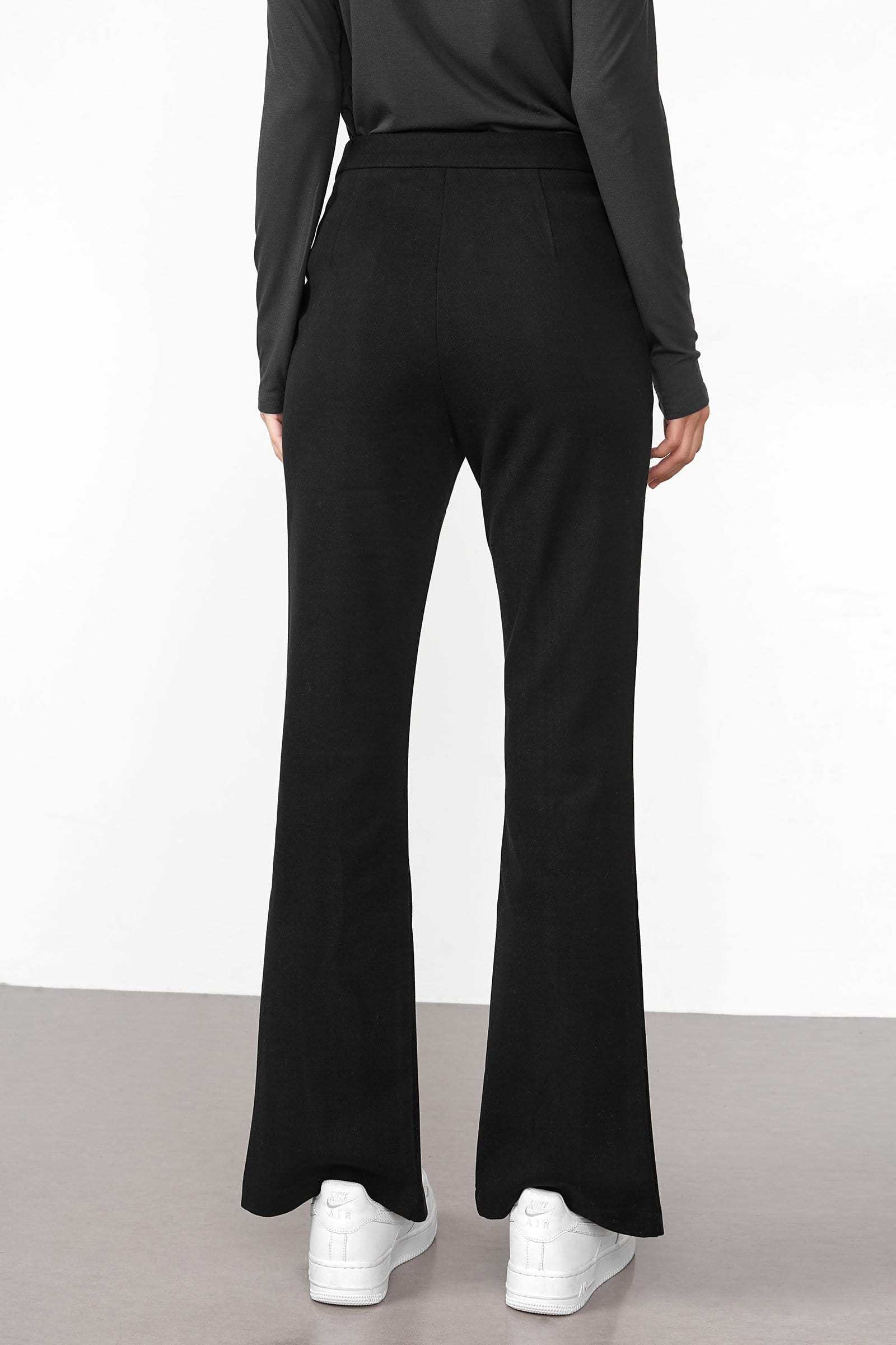 Ebrill Black Straight Leg Pants