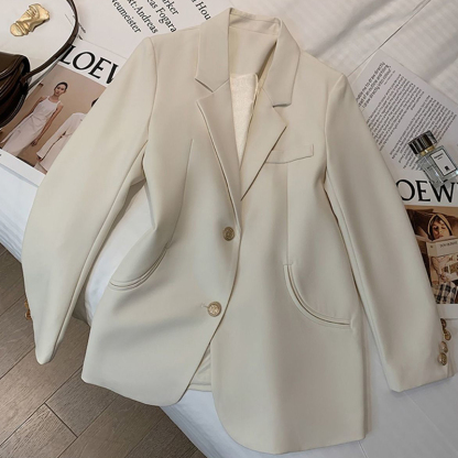 Beige H-shaped blazer