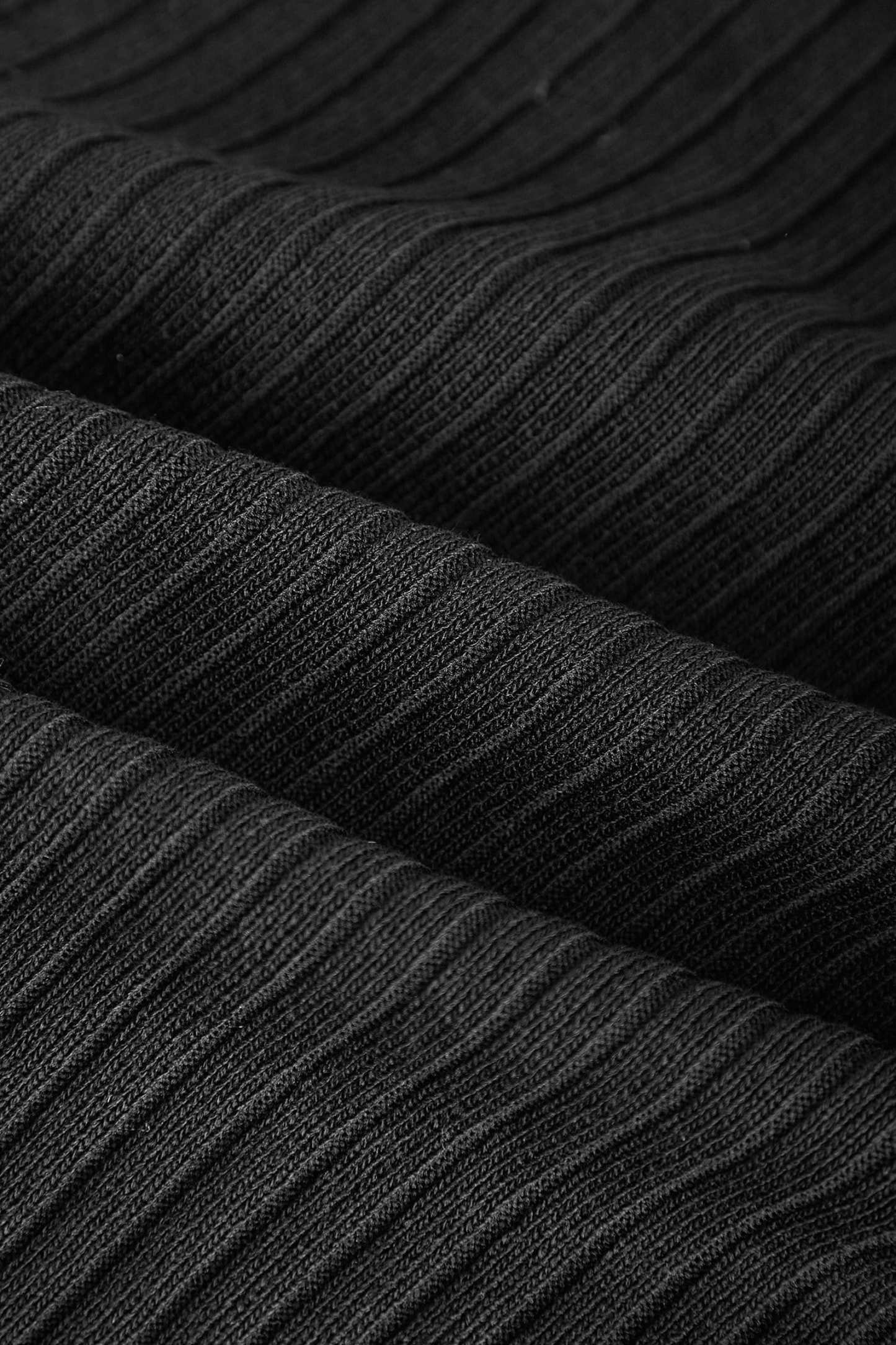 Lealia Black Contrast Knitted Cardigan