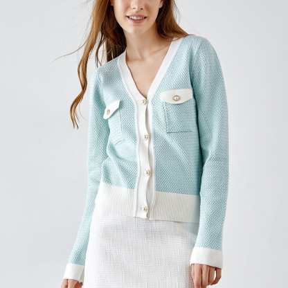 Kiyomi Light Blue Cardigan