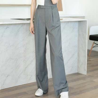 Business Essential Grey Wide Slacks