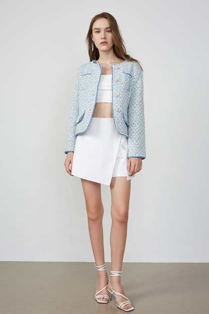 Allister Sky Blue Button-Up Jacket