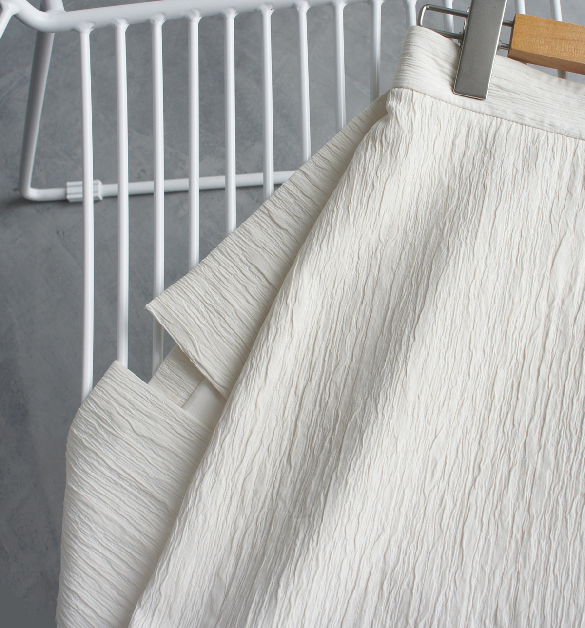 Vertical High-Rise Over-The-Knee Slit Skirt.