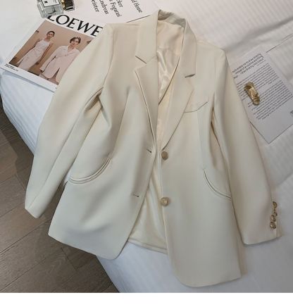 Beige H-shaped blazer
