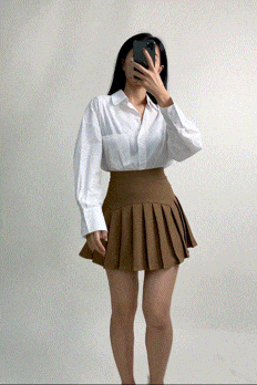 Peru Pleated High Rise Mini Skirt