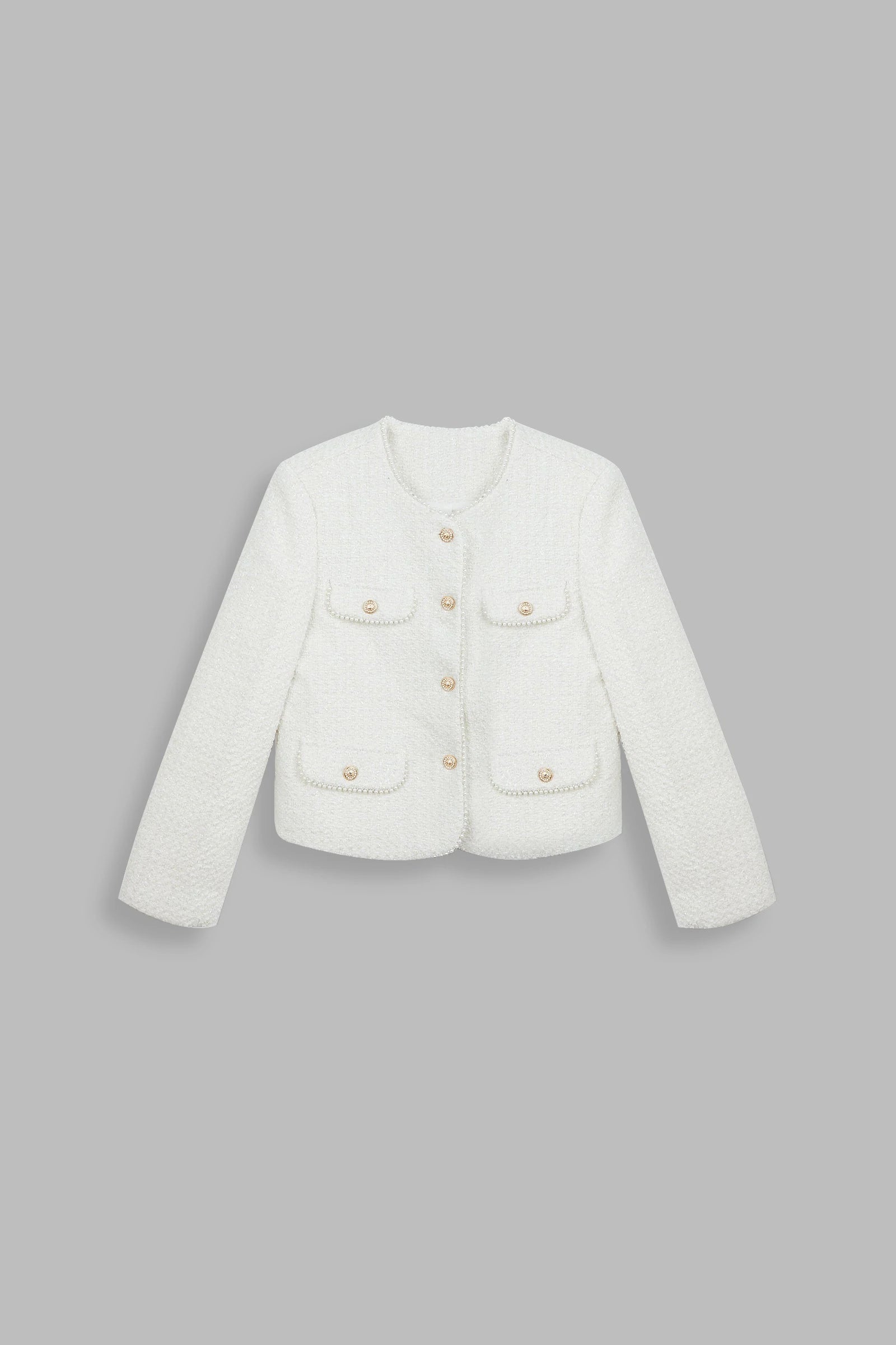 April Ivory Button Up Jacket