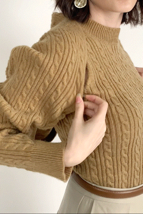 Peru Cable Knit Shrug Cardigan & Vest Two-Piece Set