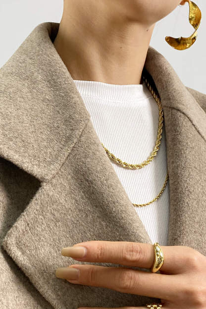 Carmelita Light Premium Wool Gray Oversized Coat