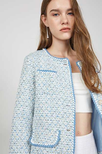 Allister Sky Blue Button-Up Jacket