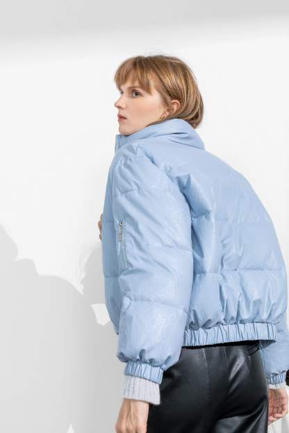 Slick Blue Puffer Jacket