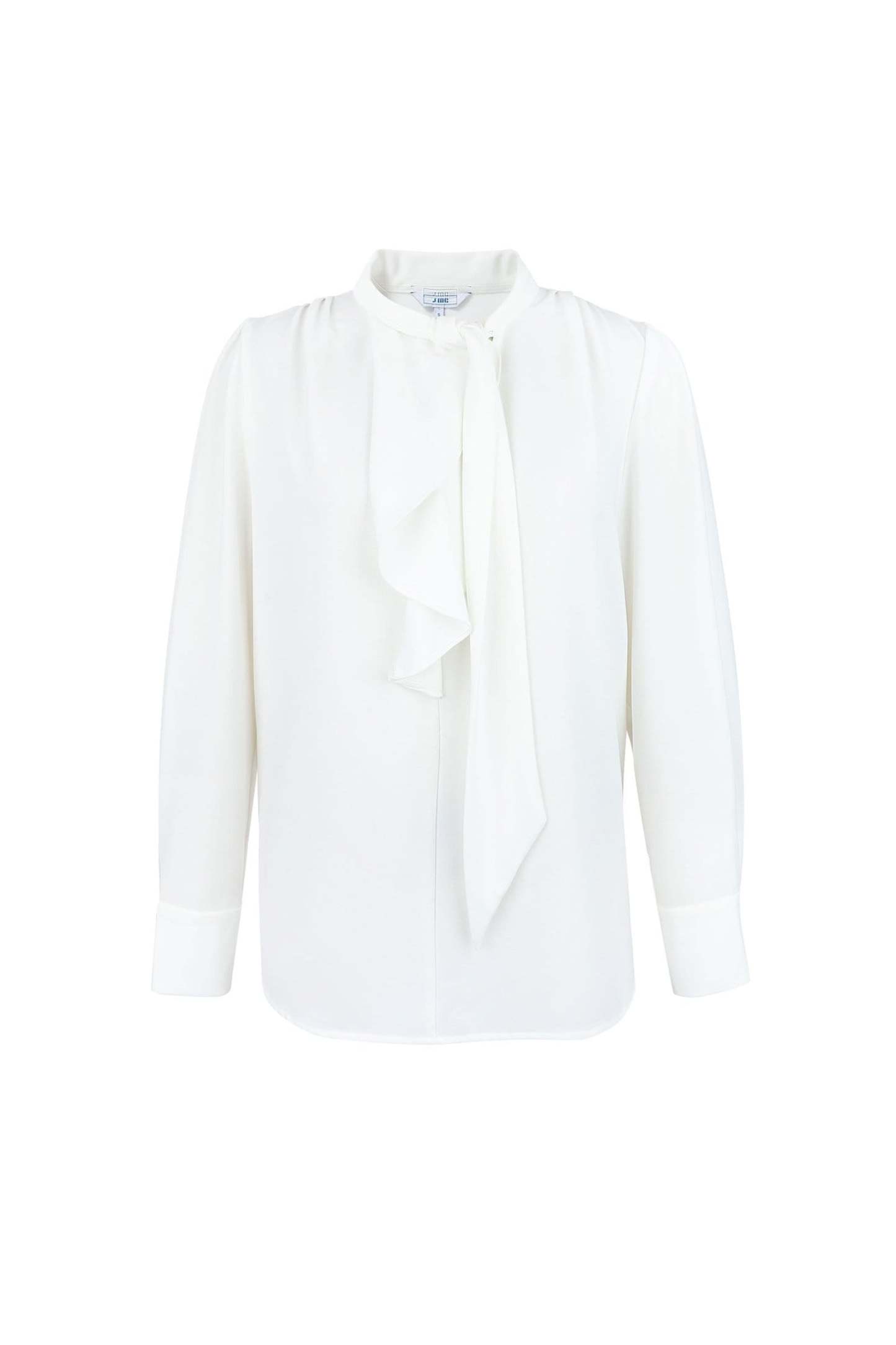 Business Essential White Bow-Tie Blouse