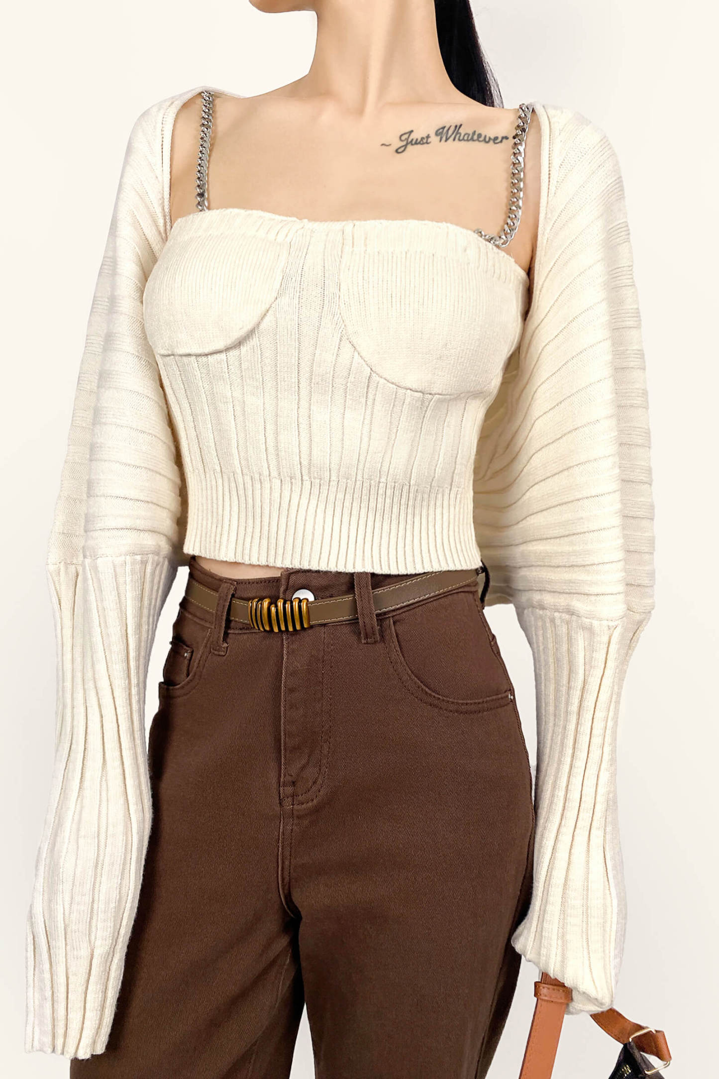 Fatimah White Knit Set