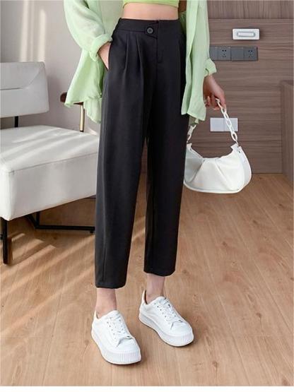 Sloan Black Harlan high-Waisted Pants