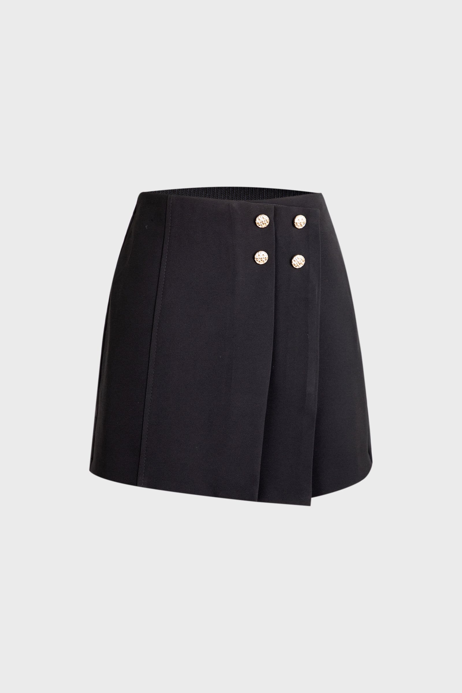 Brystol Black Asymmetrical Skirt