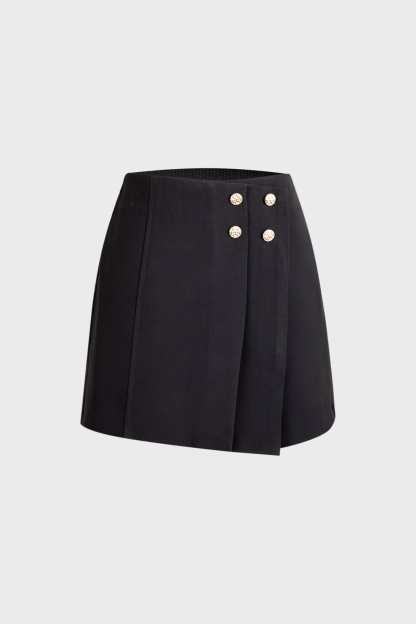 Brystol Black Asymmetrical Skirt