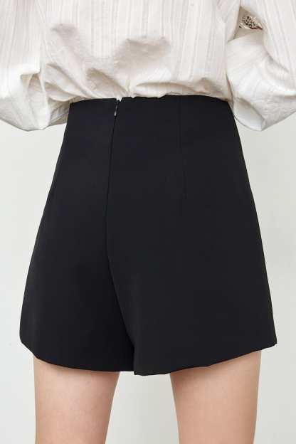 Brystol Black Asymmetrical Skirt