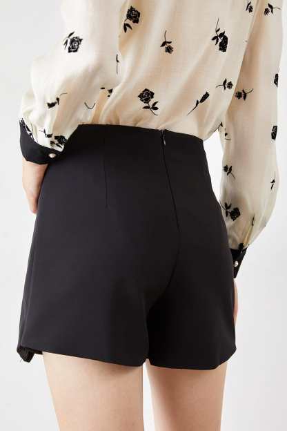 Zahara Black Contrast Skirt