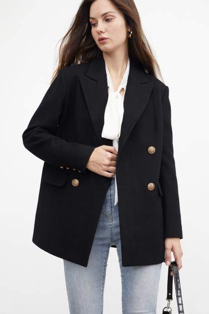 Hannah Black Blazer Jacket