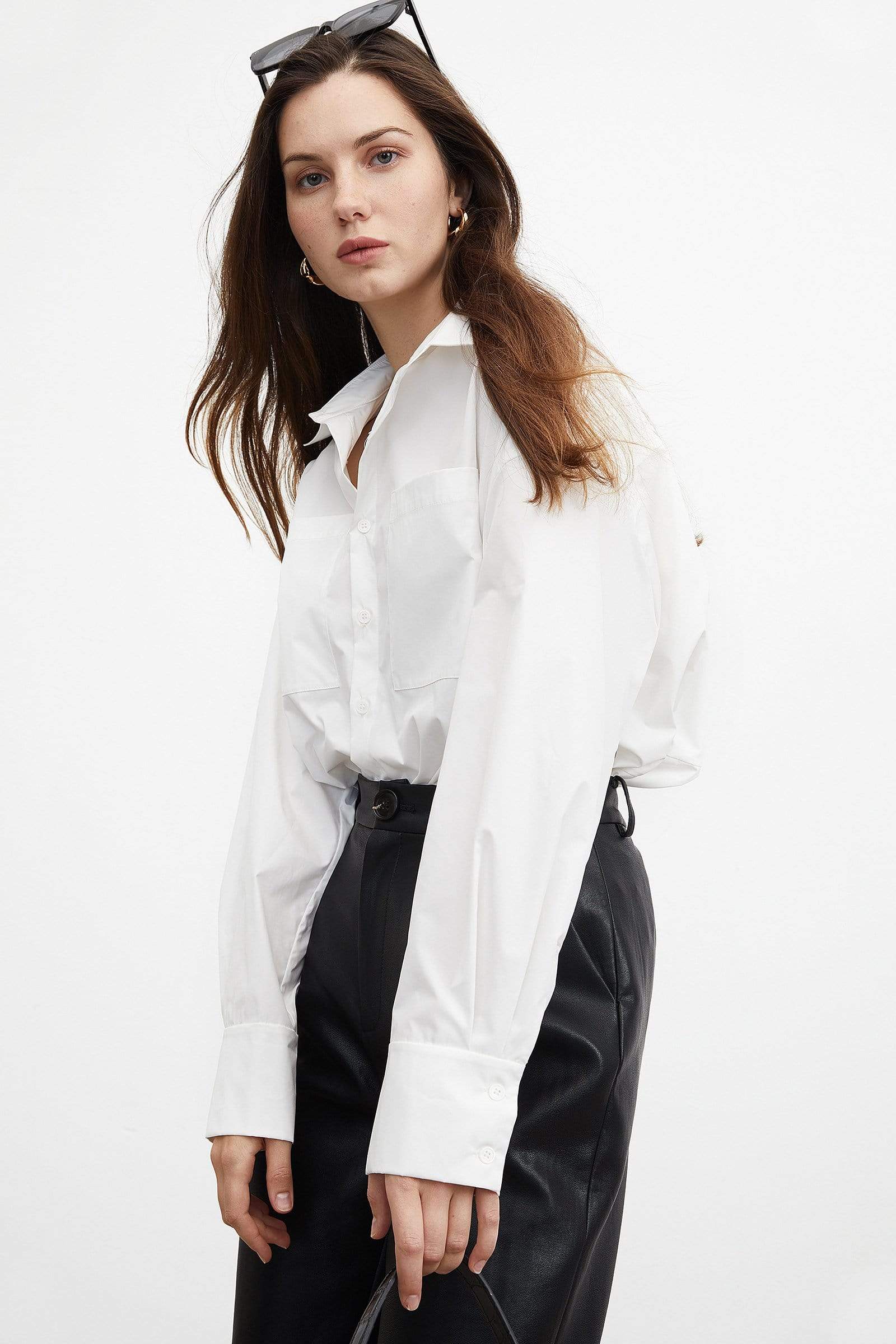 Essential White Button-Up Shirt