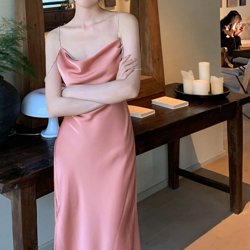 Pistachio Midi Slip Pink Dress