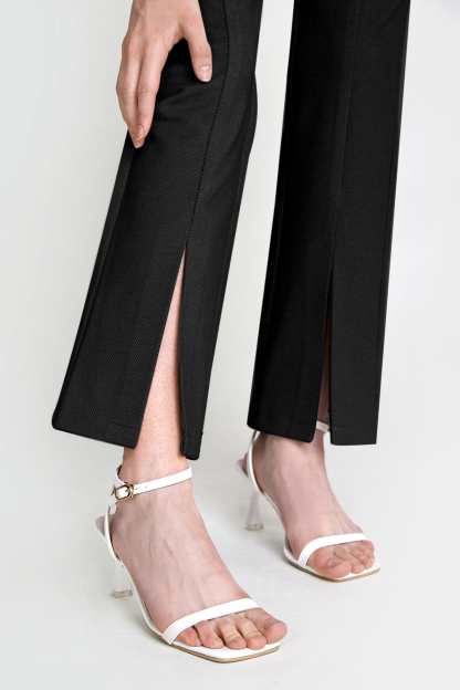 Ebrill Black Straight Leg Pants