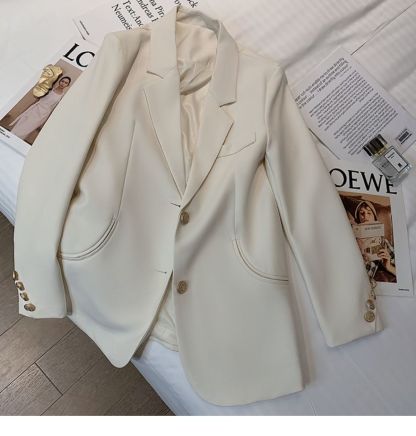 Beige H-shaped blazer