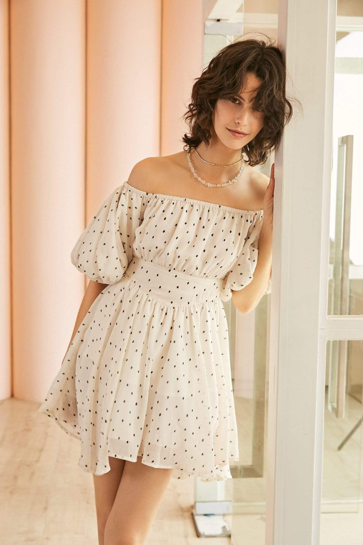 Ivory Garland Garden Dress-J.ING