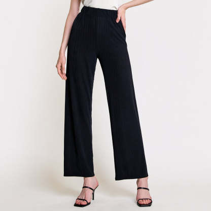 Black Elasticated Waist Pants