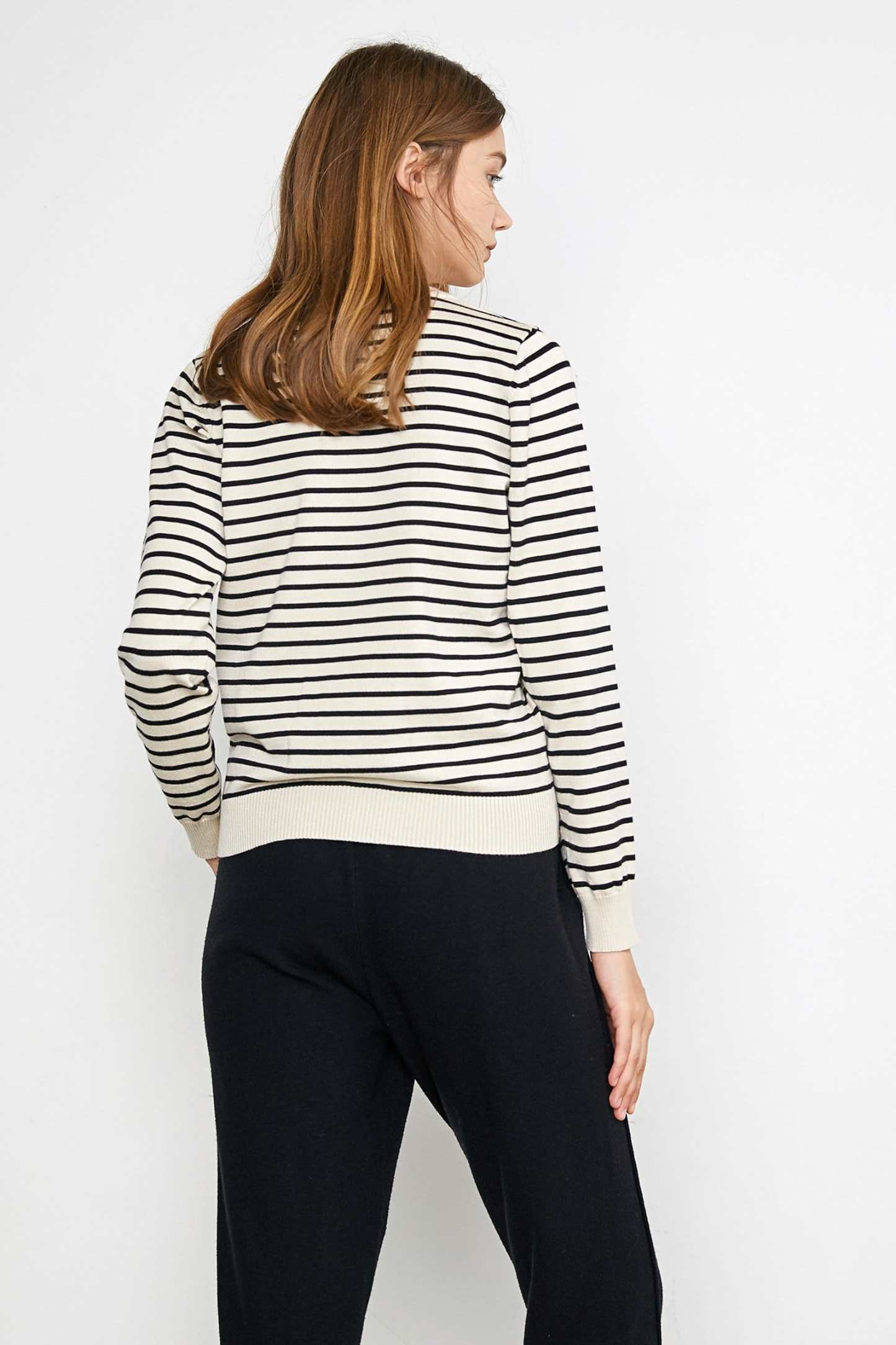Virgil Ivory Striped Sweater