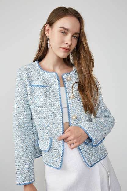 Allister Sky Blue Button-Up Jacket
