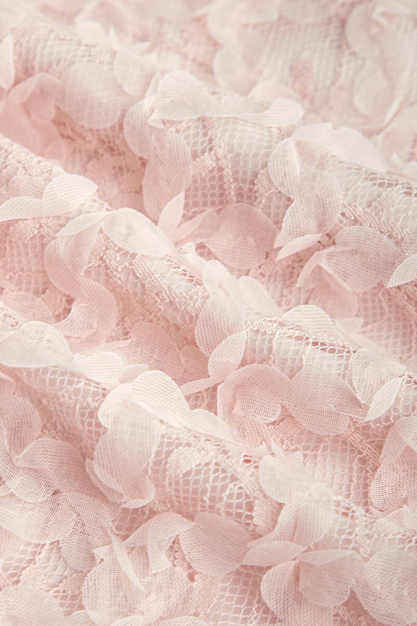 Pink Textured Floral Button Front Blouse