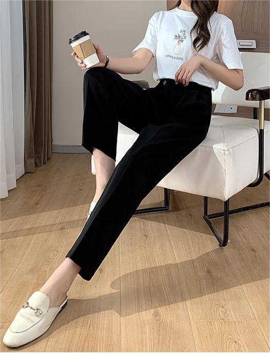 Sloan Black Harlan high-Waisted Pants