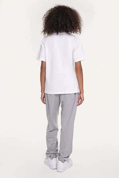 Women’s White Chest-Pocket Cotton T-Shirt