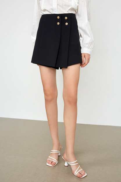 Brystol Black Asymmetrical Skirt