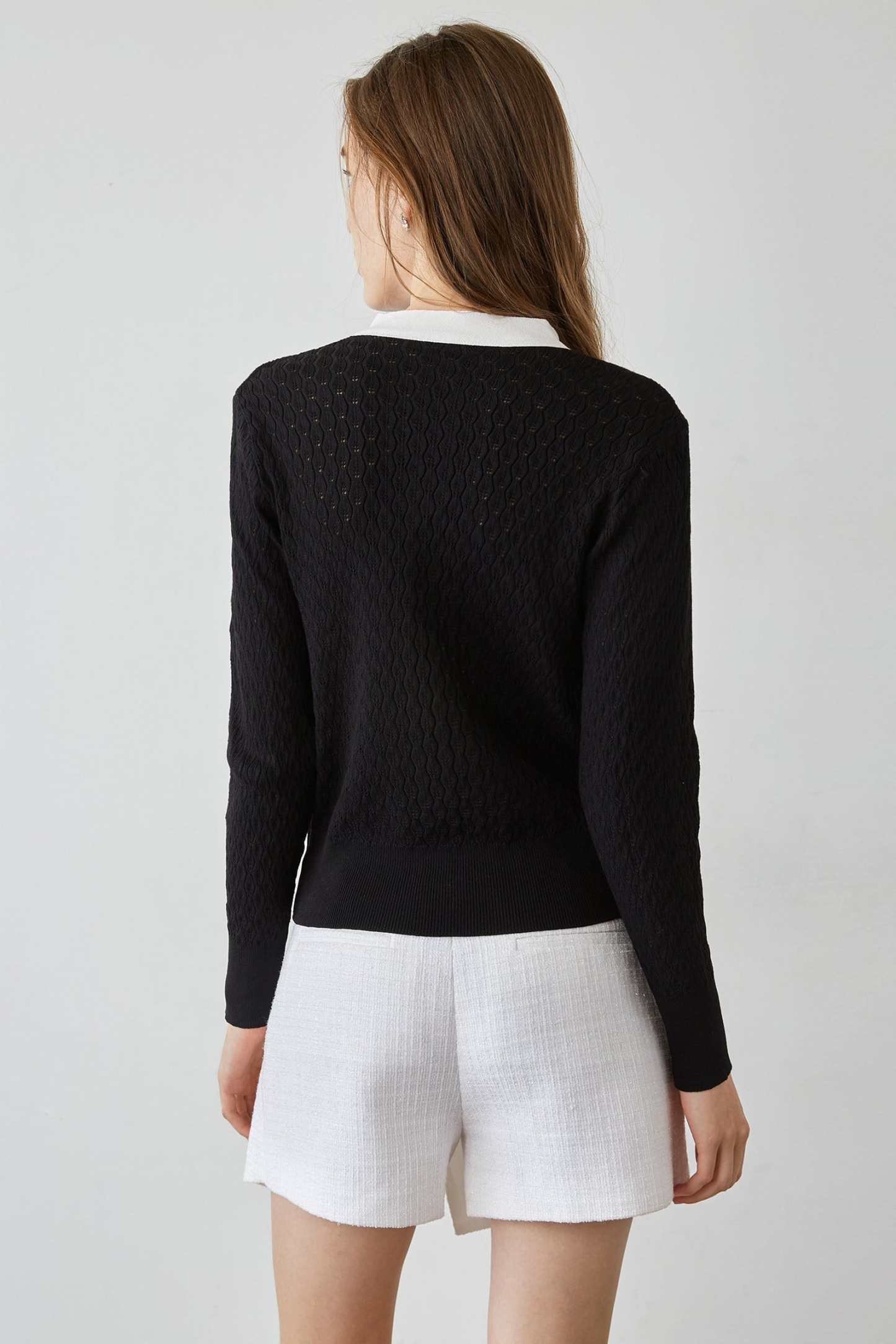Ashtyn Black Contrast Cardigan