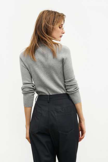 Grey Button-Up Cardigan
