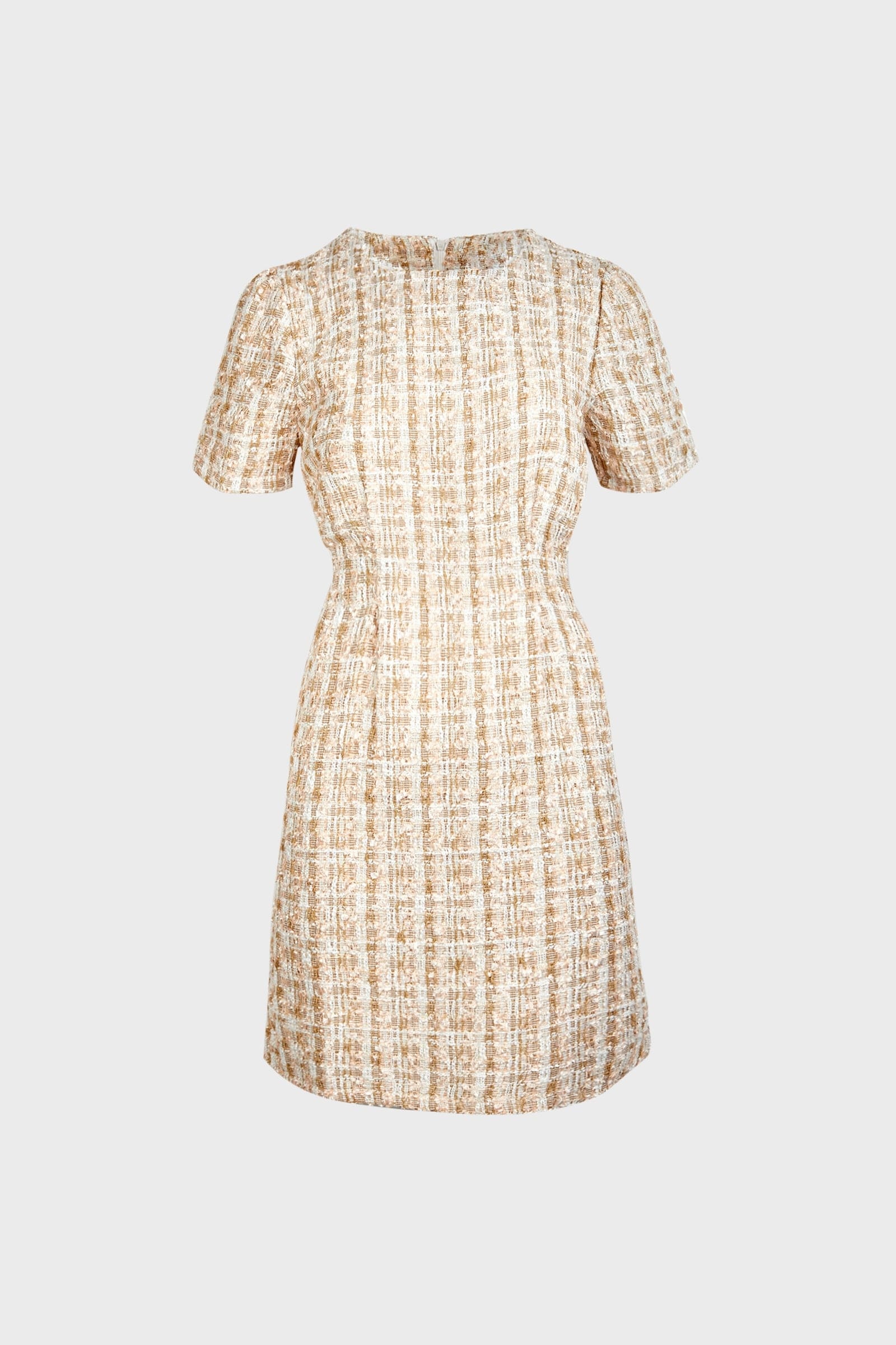 Begia Short Sleeve Crew Neck Mini Dress