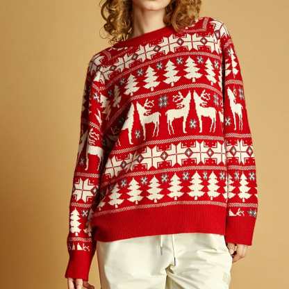 Damiyah Unisex 1pc Red Christmas Sweater