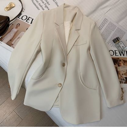Beige H-shaped blazer