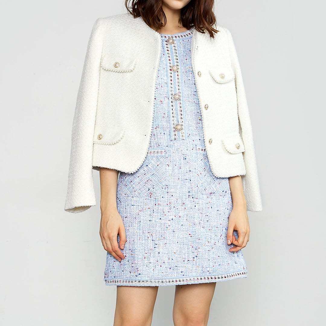 April Ivory Button Up Jacket