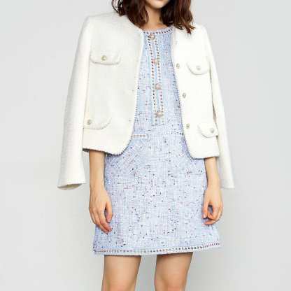 April Ivory Button Up Jacket