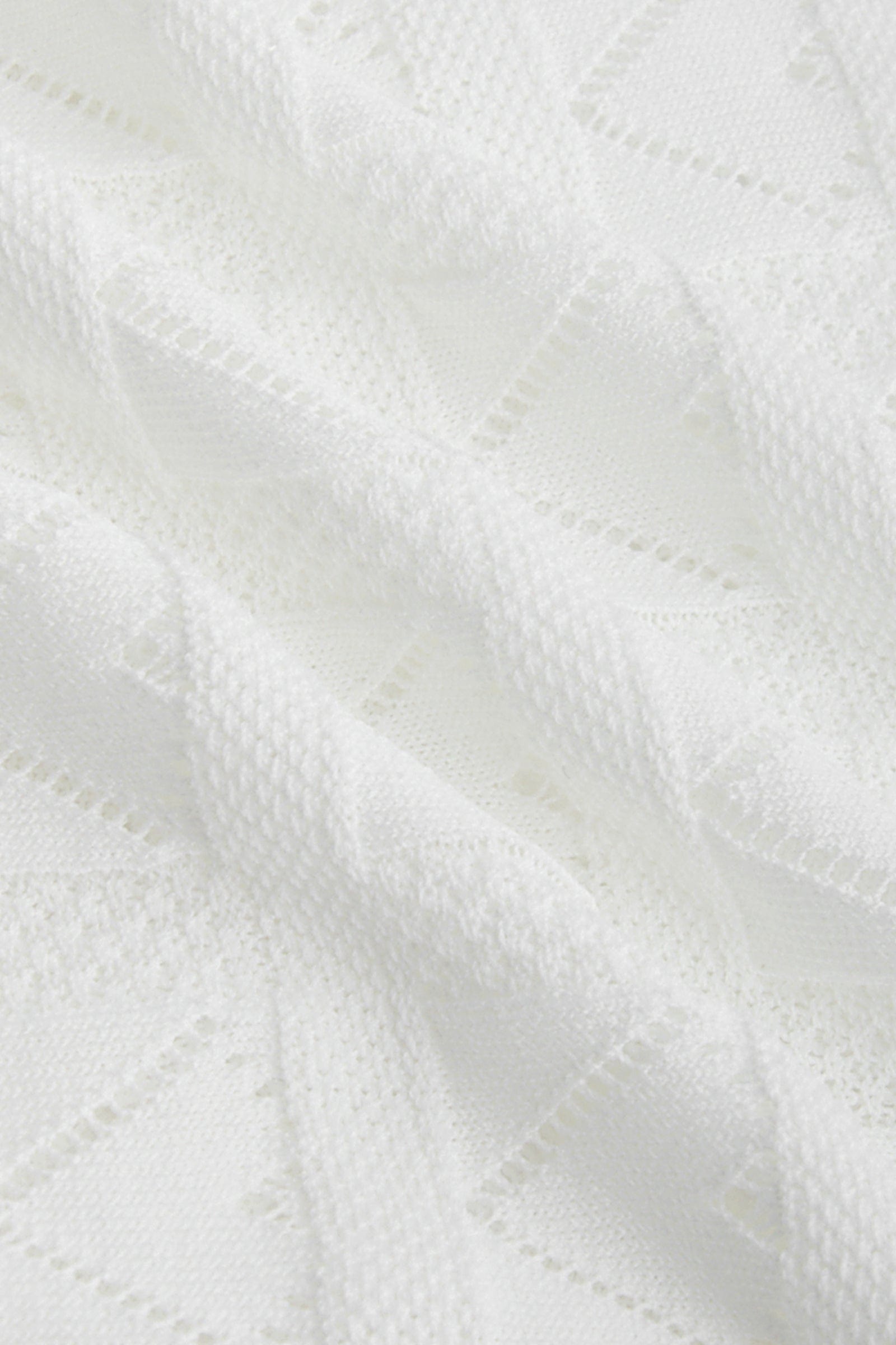 Cayden White Contrast Sweater
