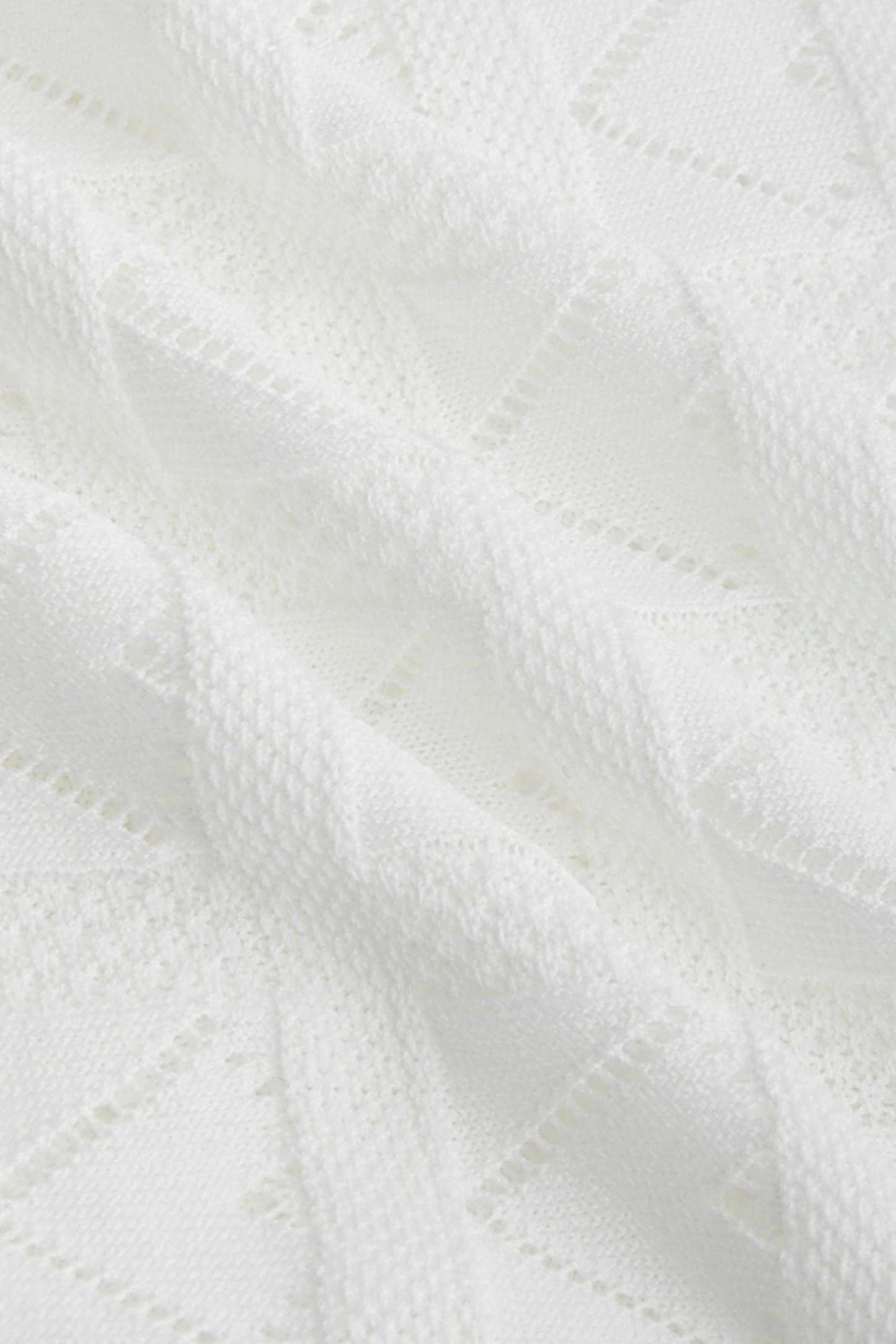 Cayden White Contrast Sweater
