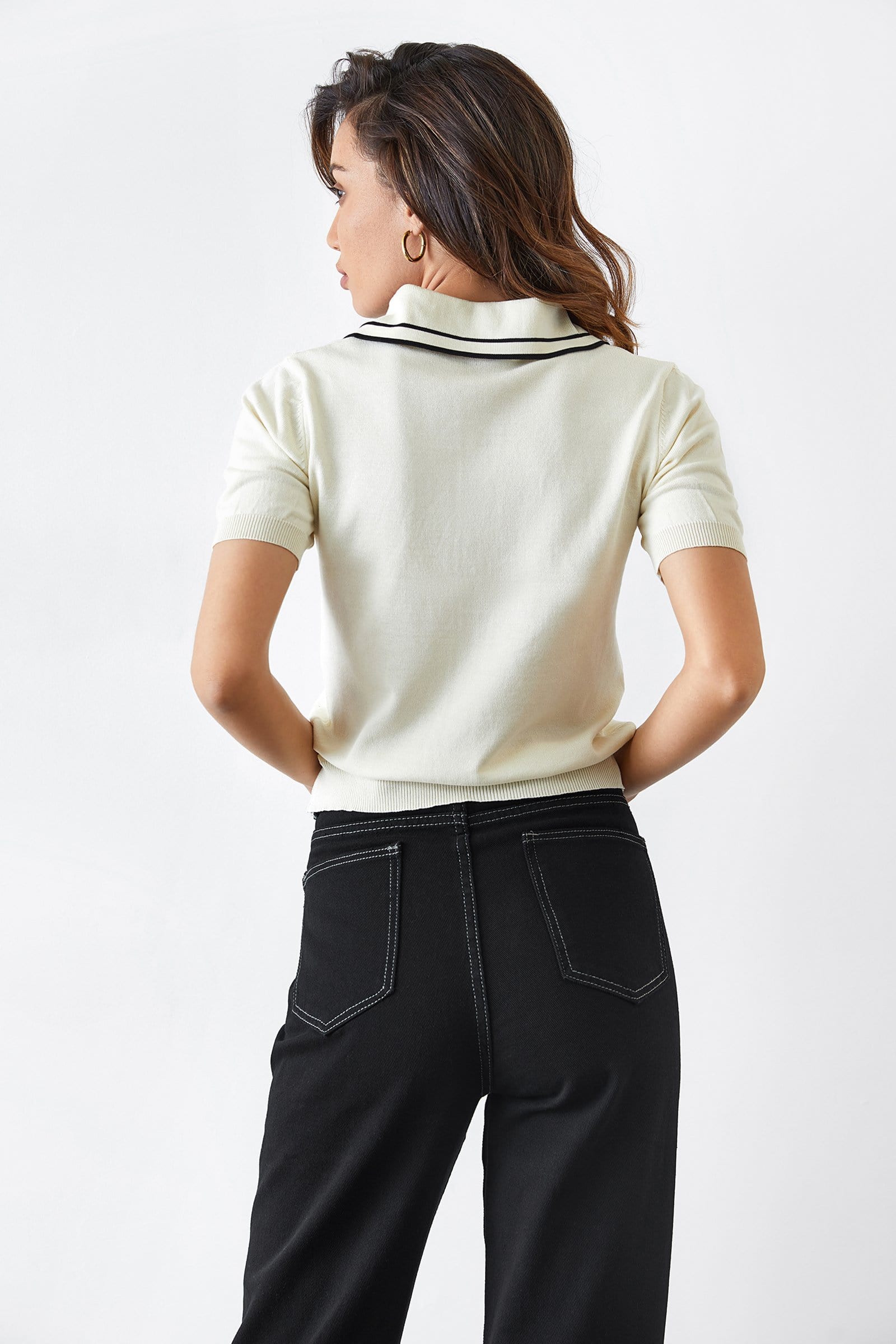 Anika Cornsilk Lapel Sweater