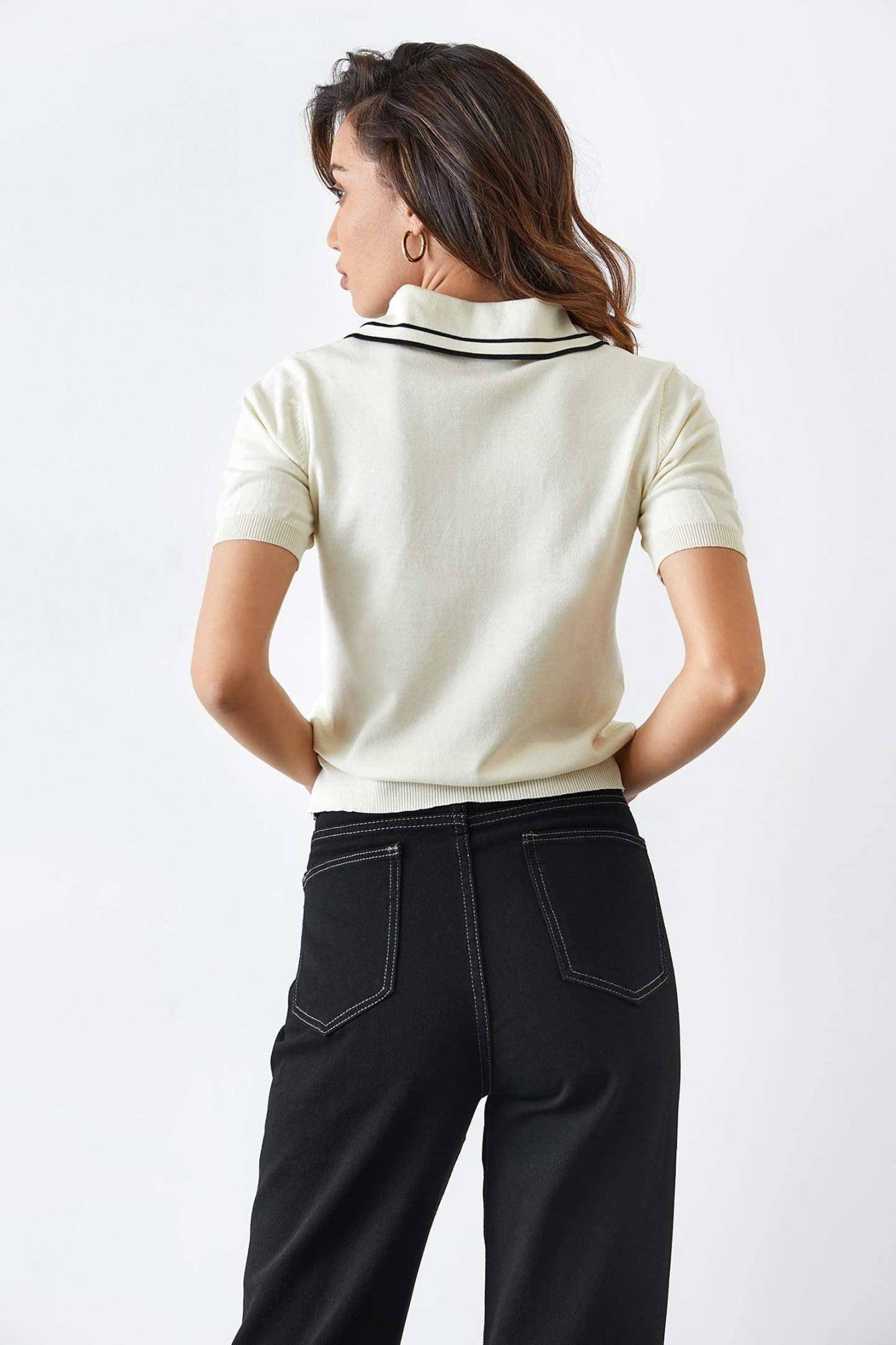 Anika Cornsilk Lapel Sweater