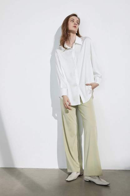 Business Essential Ivory Silky Blouse
